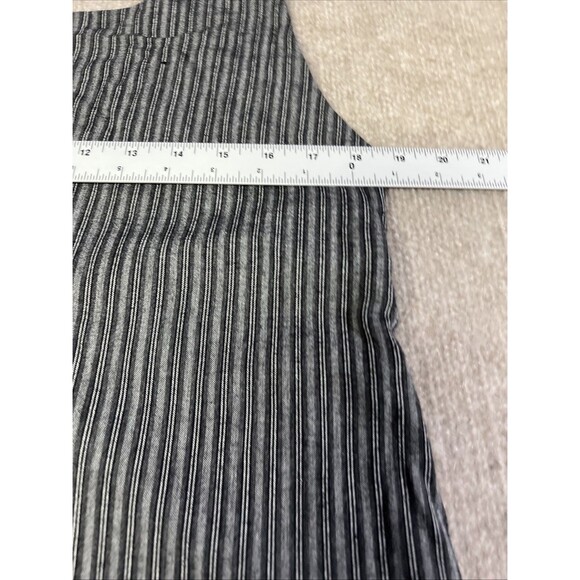 Vintage Ann Taylor Jumper Pinstripe Pinafore Mini Tank Dress Y2K 90s Size 14 - Picture 4 of 8